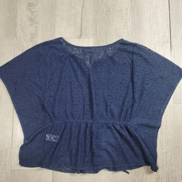 Lucky Brand Navy Lace Coverup - Picture 3 of 6